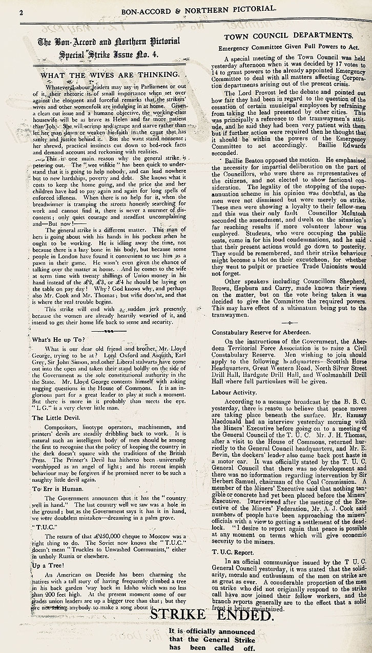 RAD070, Bon-Accord and Northern Pictorial Special Strike Number No 4