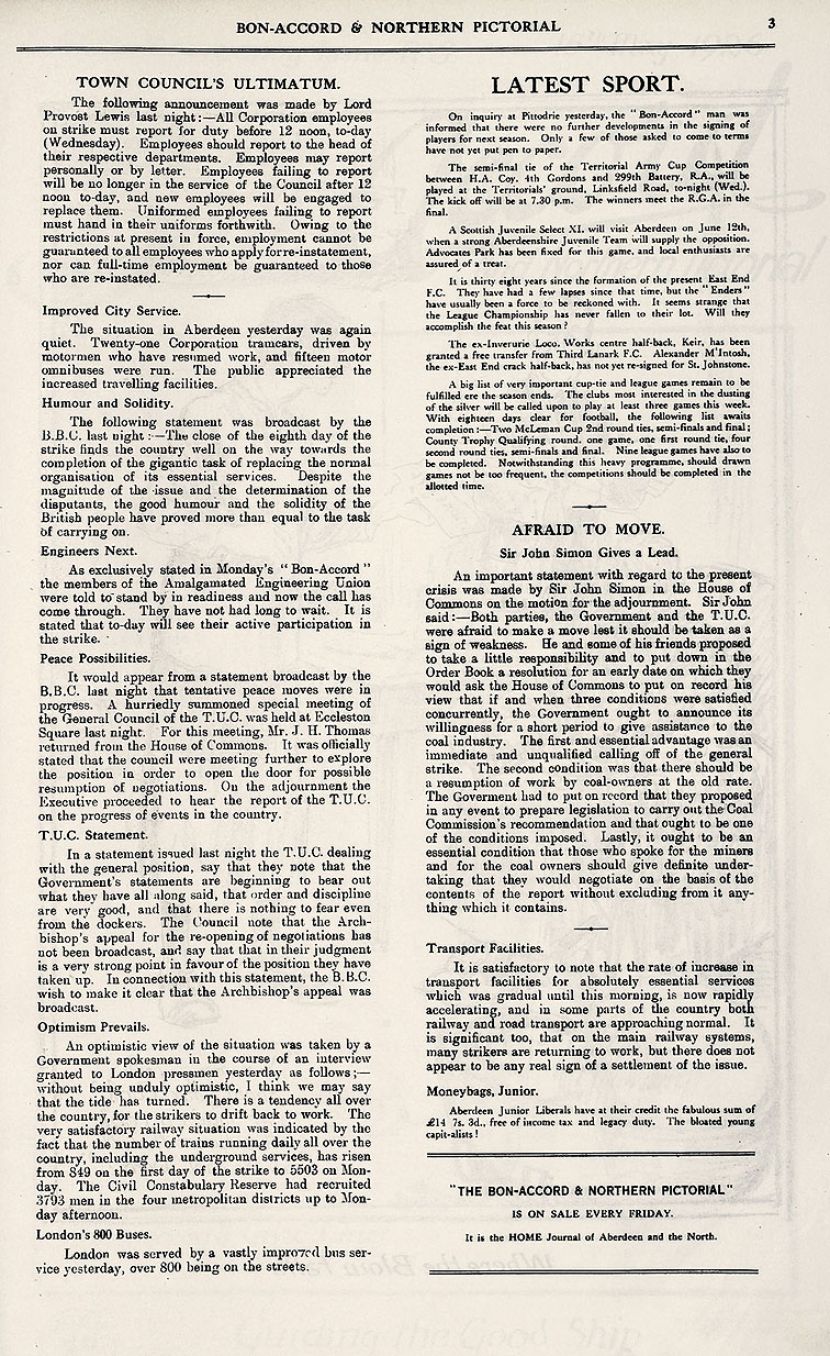 RAD070, Bon-Accord and Northern Pictorial Special Strike Number No 4