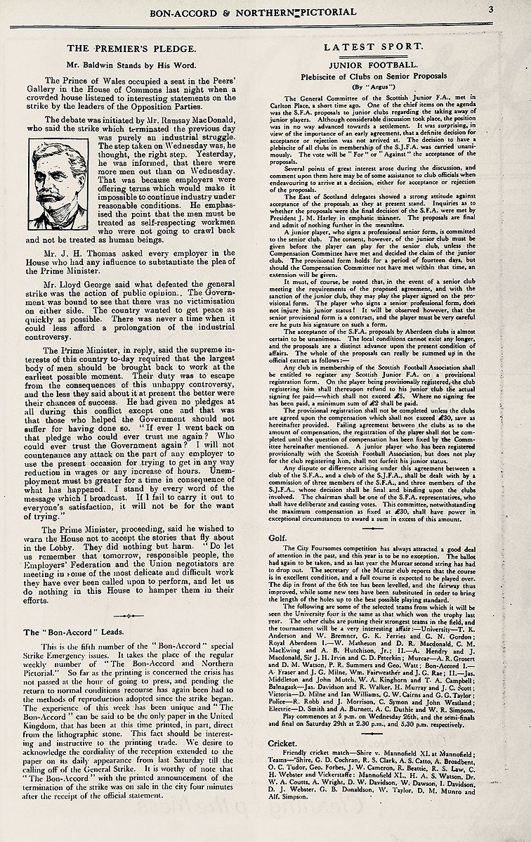 RAD071, Bon-Accord and Northern Pictorial Special Strike Number No 5