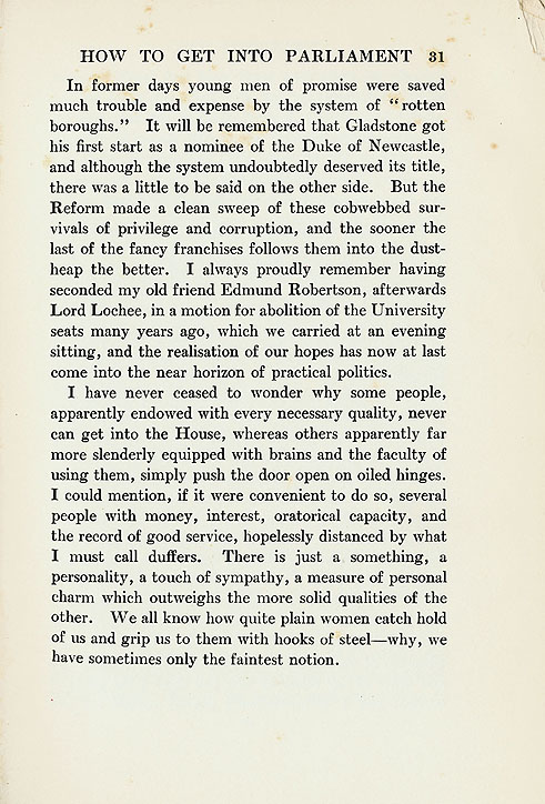 RAD074, How to get into Parliament, from The House of Commons From Within