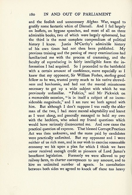 RAD076, My First Election, from In and Out of Parliament