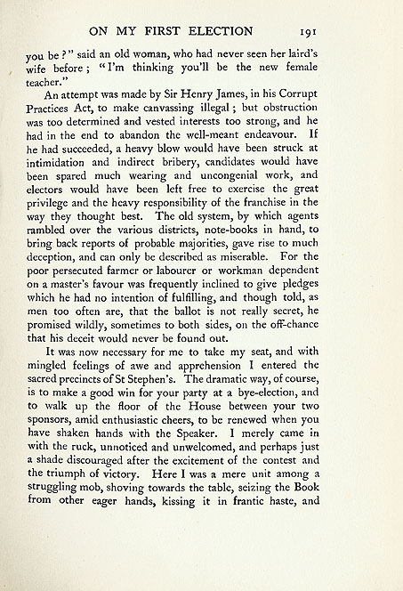 RAD076, My First Election, from In and Out of Parliament