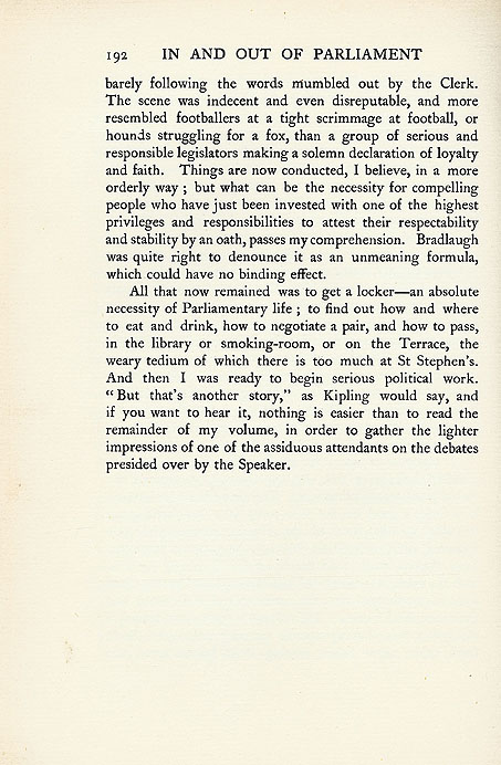 RAD076, My First Election, from In and Out of Parliament