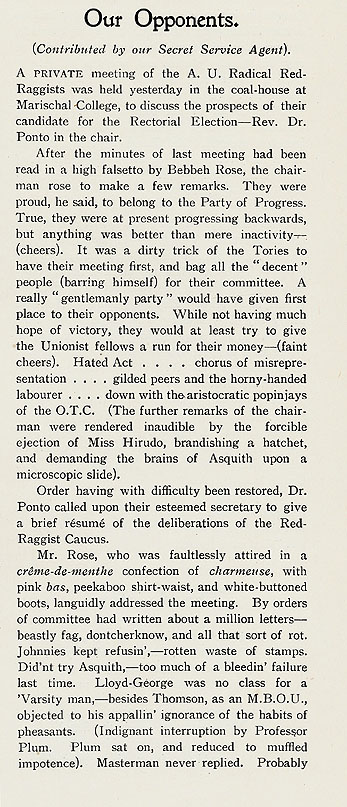 RAD079, Our Opponents from The Unionist Magazine