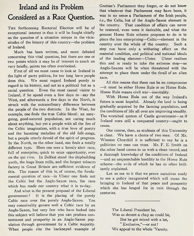 RAD079, Our Opponents from The Unionist Magazine