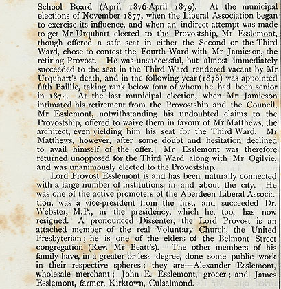 RAD083, Lord Provost Esslemont