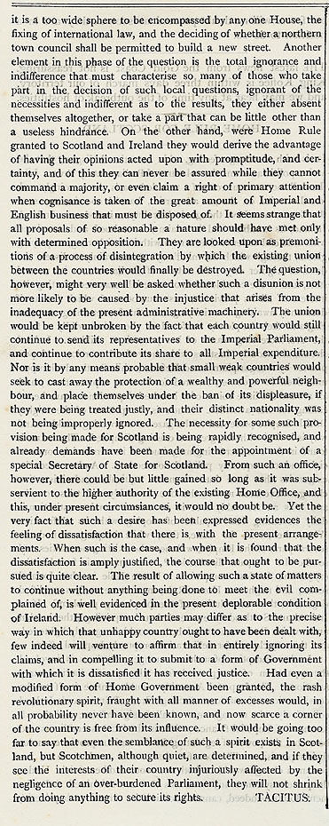 RAD087, Home Rule for Scotland