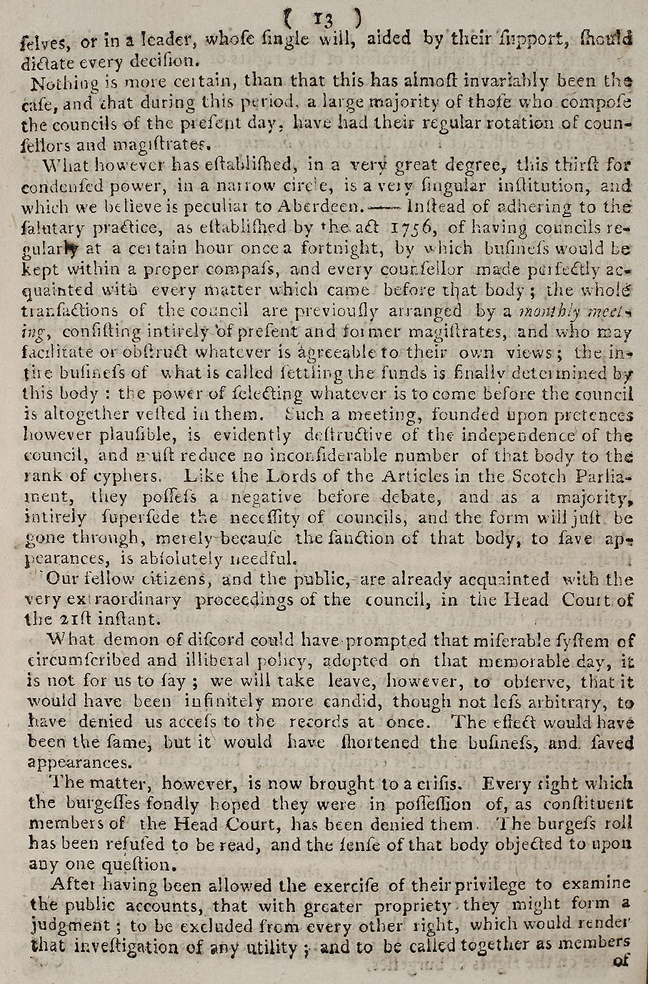 RAD093, Proceedings of the Burgesses of Aberdeen 