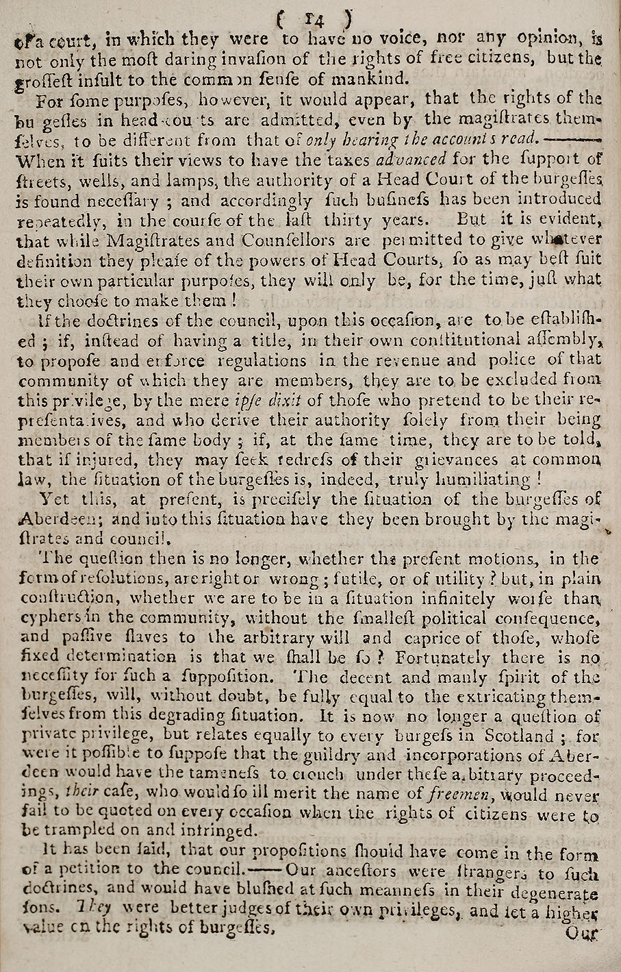 RAD093, Proceedings of the Burgesses of Aberdeen 