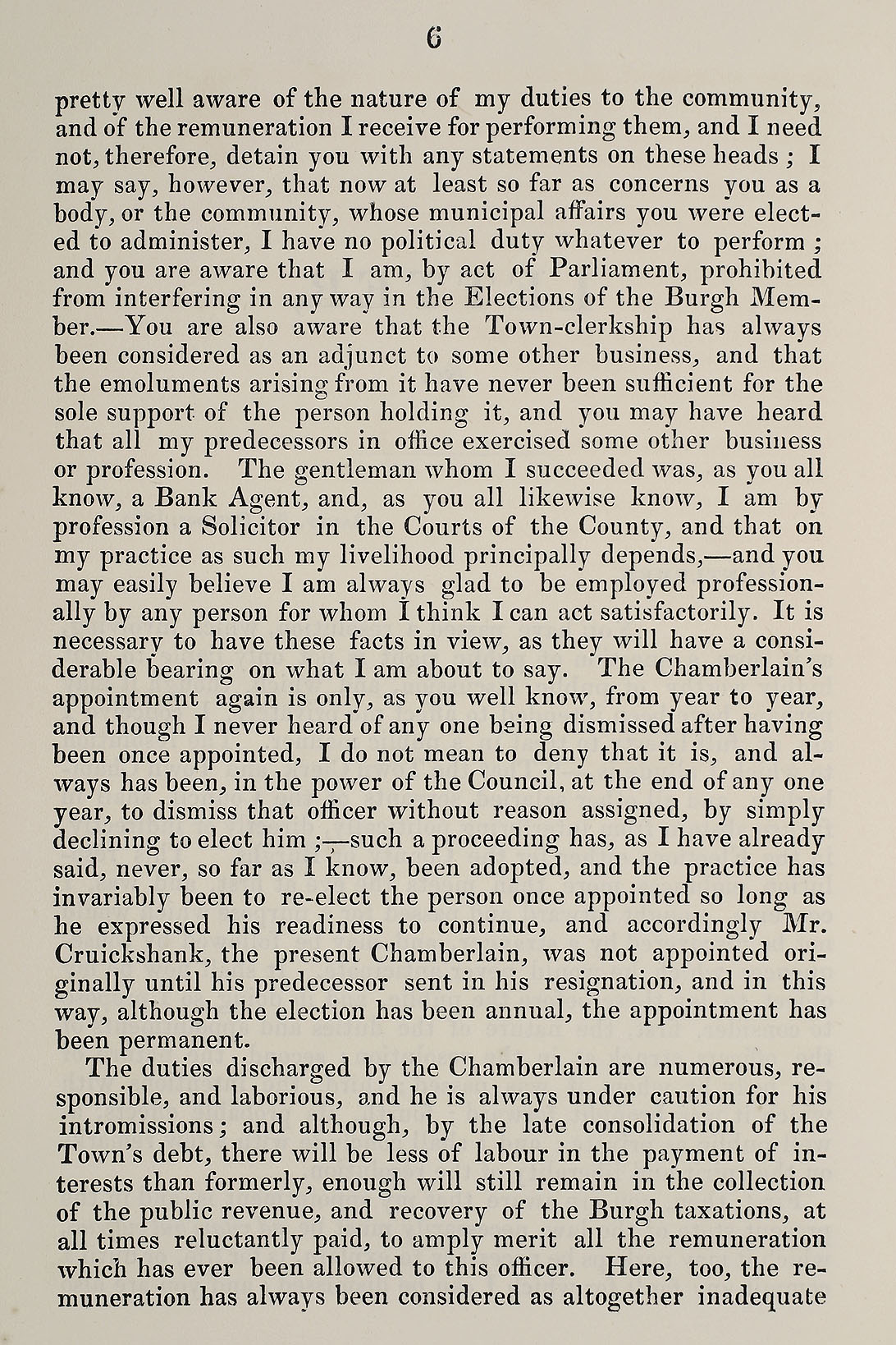 RAD097, Letter from the Town Clerk of Banff to the Provost, Magistrates, and Council of that Burgh