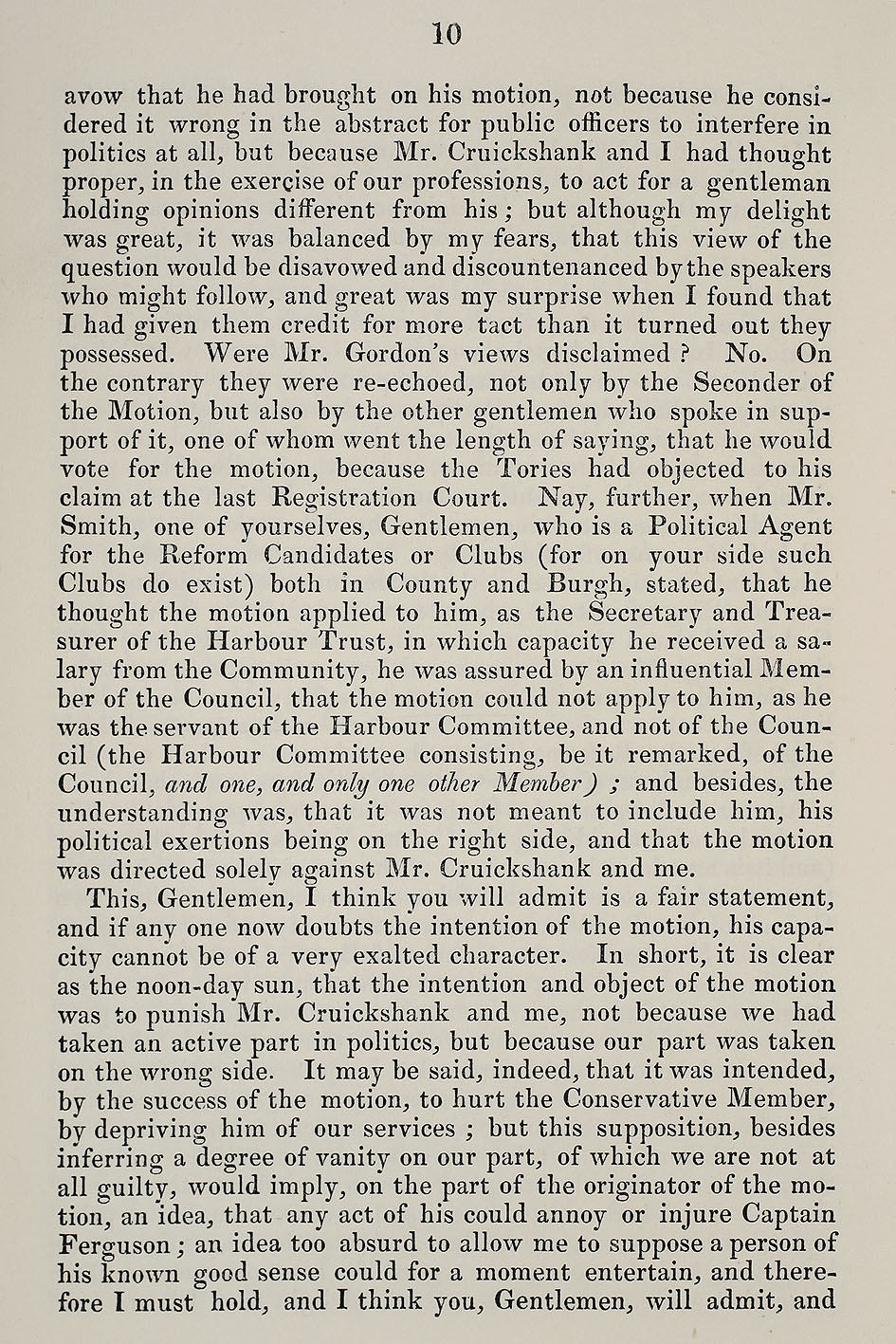 RAD097, Letter from the Town Clerk of Banff to the Provost, Magistrates, and Council of that Burgh