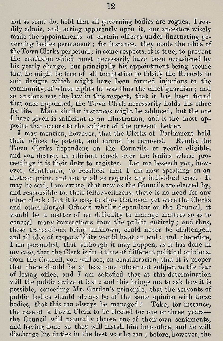 RAD097, Letter from the Town Clerk of Banff to the Provost, Magistrates, and Council of that Burgh