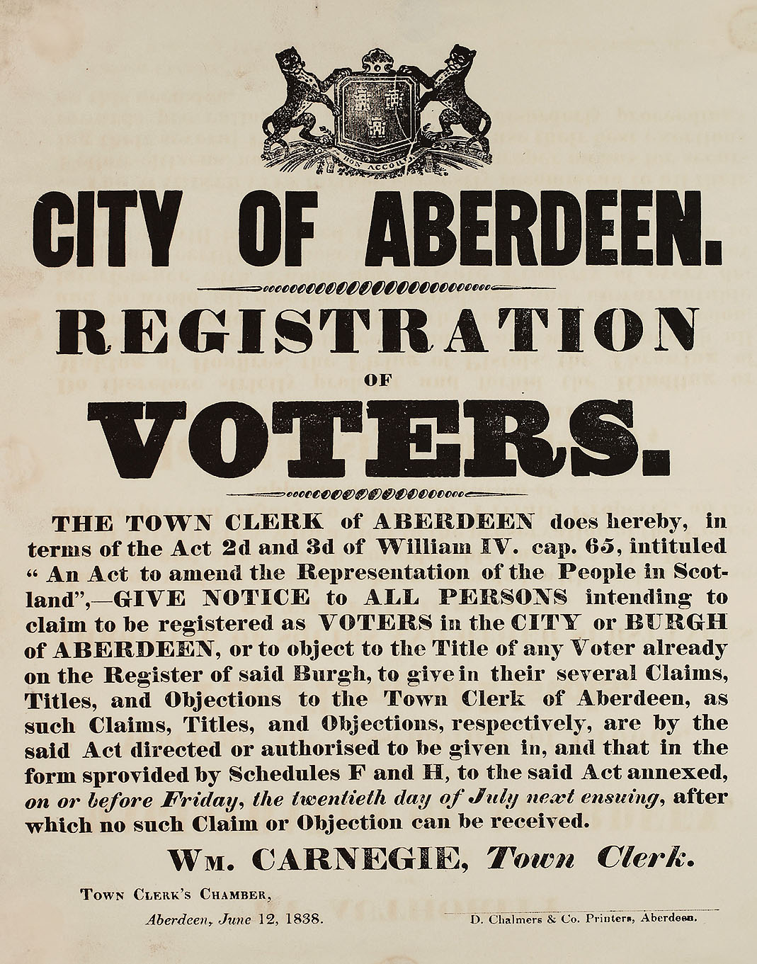 RAD110, City of Aberdeen Registration of Voters