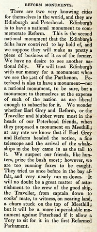 RAD117, Reform Monuments