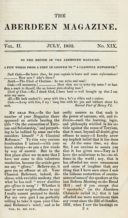 RAD118, A few words from a Tory in answer to a Classical Reformer