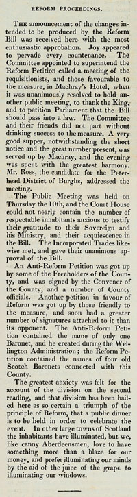 RAD122, Reform Proceedings