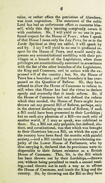 RAD125, The Speech of John Davidson, Writer in Aberdeen, intended to be delivered by him at the Great Reform Meeting held on the Broad-Hill of the Links