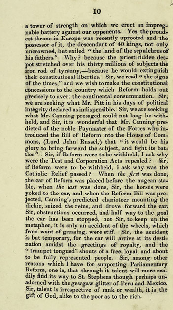 RAD125, The Speech of John Davidson, Writer in Aberdeen, intended to be delivered by him at the Great Reform Meeting held on the Broad-Hill of the Links