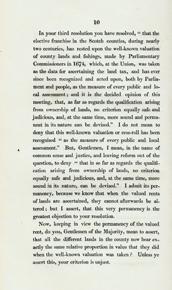 RAD126, Letter to Freeholders, Justices of Peace and Commissioners of Supply for the County of Aberdeen, on the Constitution of their late meeting, their speeches and resolutions. By a Most Notorious Demagogue