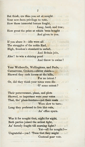 RAD127, Address to the Electors of Aberdeen