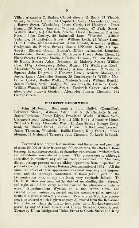 RAD131, The Franchise Bill Demonstration at Aberdeen