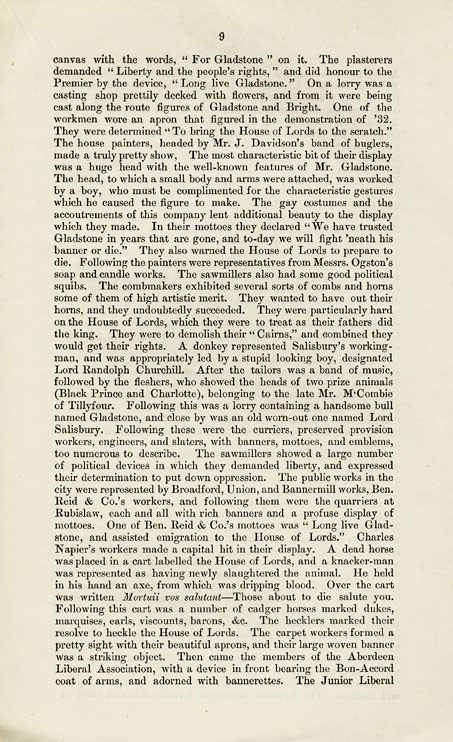 RAD131, The Franchise Bill Demonstration at Aberdeen