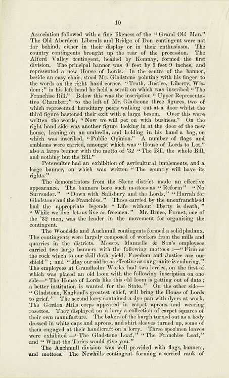 RAD131, The Franchise Bill Demonstration at Aberdeen