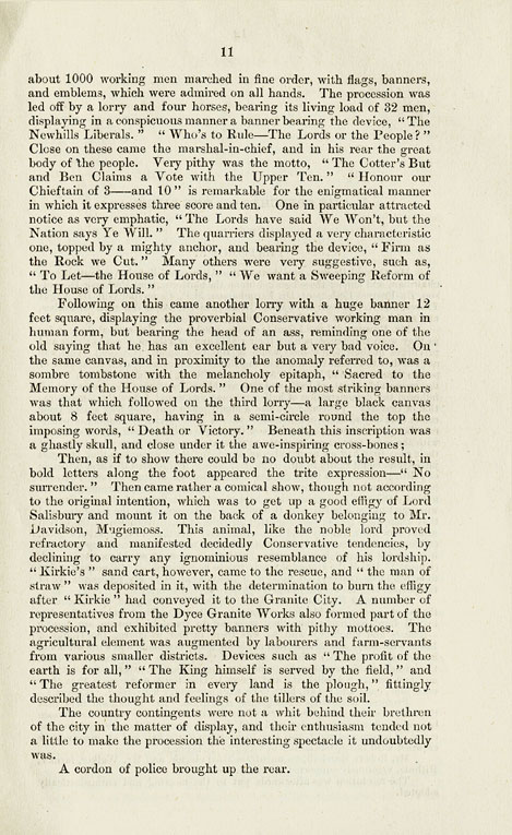 RAD131, The Franchise Bill Demonstration at Aberdeen