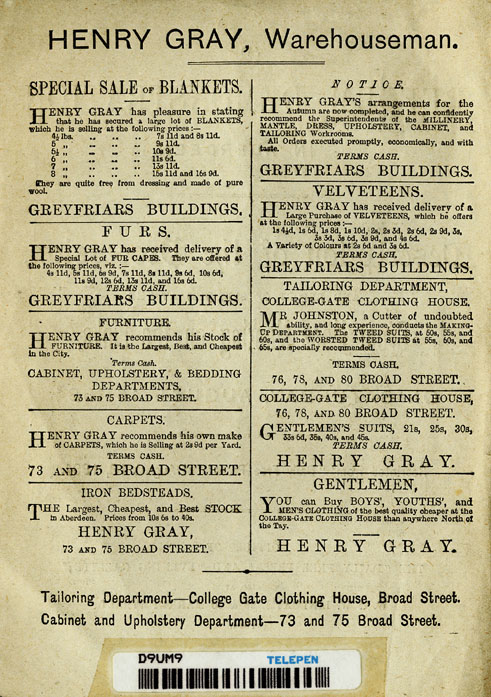 RAD132, The Reform Demonstration in Aberdeen. Description of the Procession and report of speeches at the Great Mass Meeting on the Links