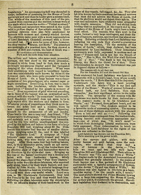 RAD132, The Reform Demonstration in Aberdeen. Description of the Procession and report of speeches at the Great Mass Meeting on the Links