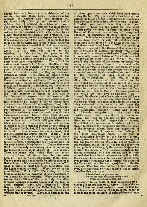 RAD132, The Reform Demonstration in Aberdeen. Description of the Procession and report of speeches at the Great Mass Meeting on the Links