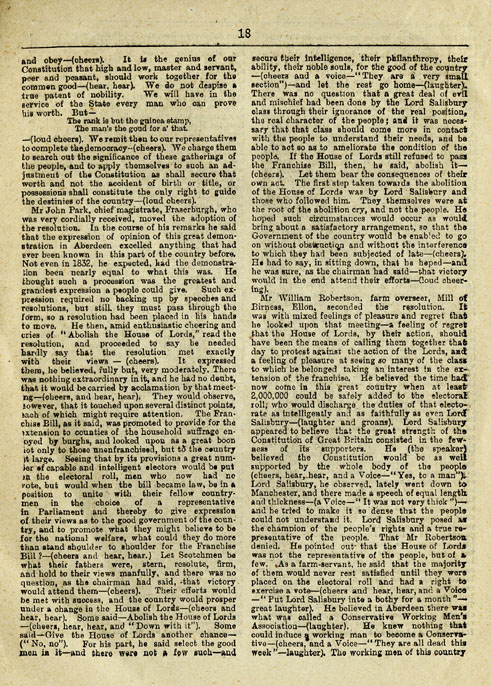 RAD132, The Reform Demonstration in Aberdeen. Description of the Procession and report of speeches at the Great Mass Meeting on the Links