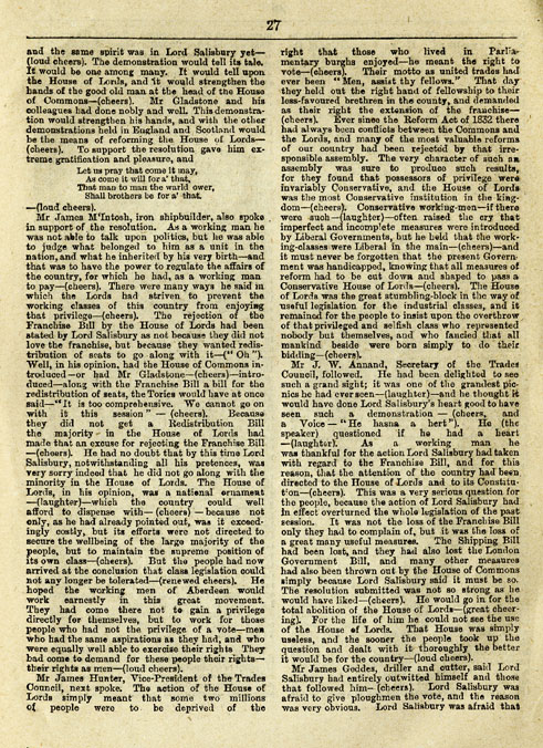 RAD132, The Reform Demonstration in Aberdeen. Description of the Procession and report of speeches at the Great Mass Meeting on the Links