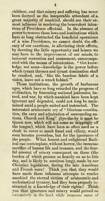 RAD135, Address to the Working Classes by the Aberdeen Working Men's Association