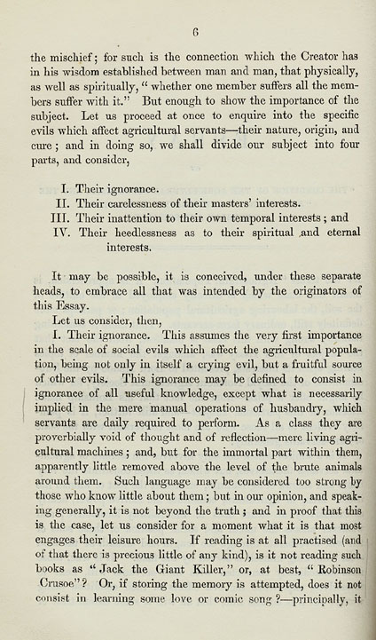 RAD141, Essay on the condition of the agricultural population, and the best means of ameliorating their state morally and socially