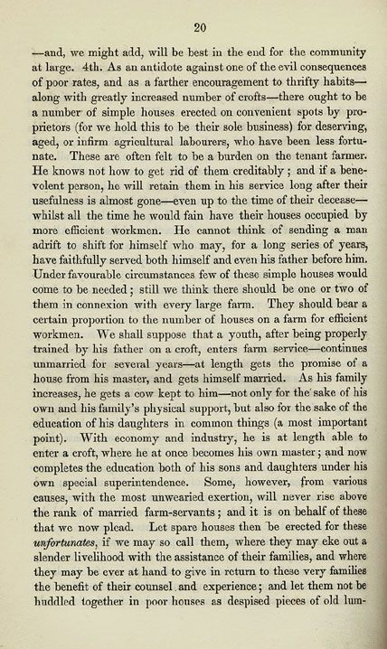 RAD141, Essay on the condition of the agricultural population, and the best means of ameliorating their state morally and socially