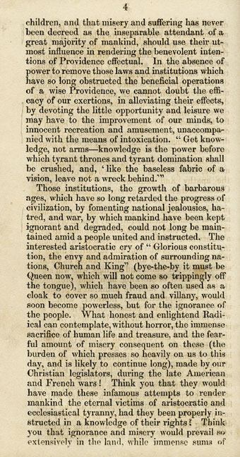 RAD143, Address to the Working Classes by the Aberdeen Working Men's Association