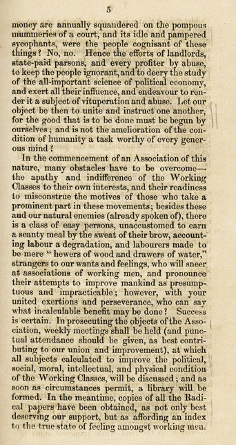 RAD143, Address to the Working Classes by the Aberdeen Working Men's Association
