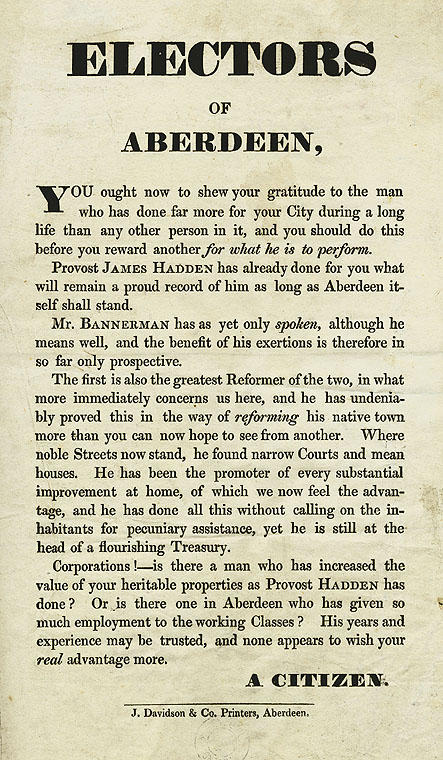 RAD147, Electors of Aberdeen