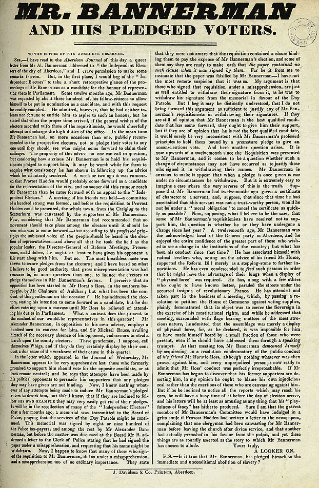 RAD149, Mr Bannerman and his pledged voters