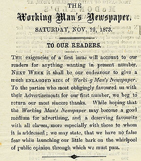 RAD156, The Working-Man's Newspaper