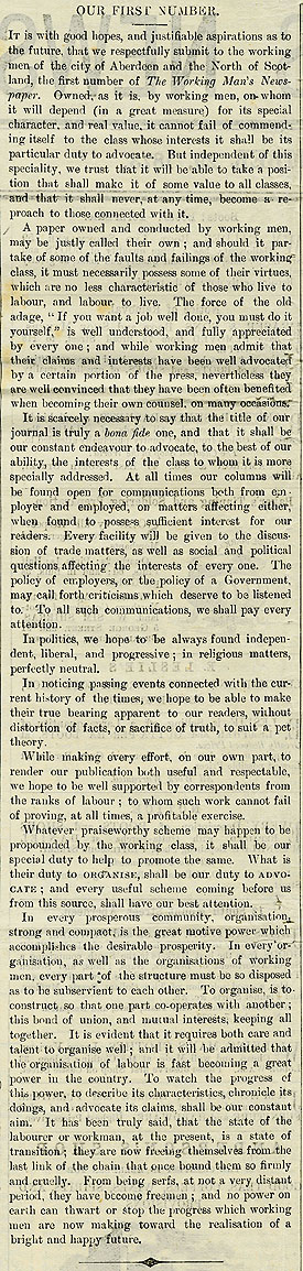 RAD156, The Working-Man's Newspaper