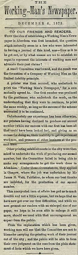 RAD157, The Working-Man's Newspaper