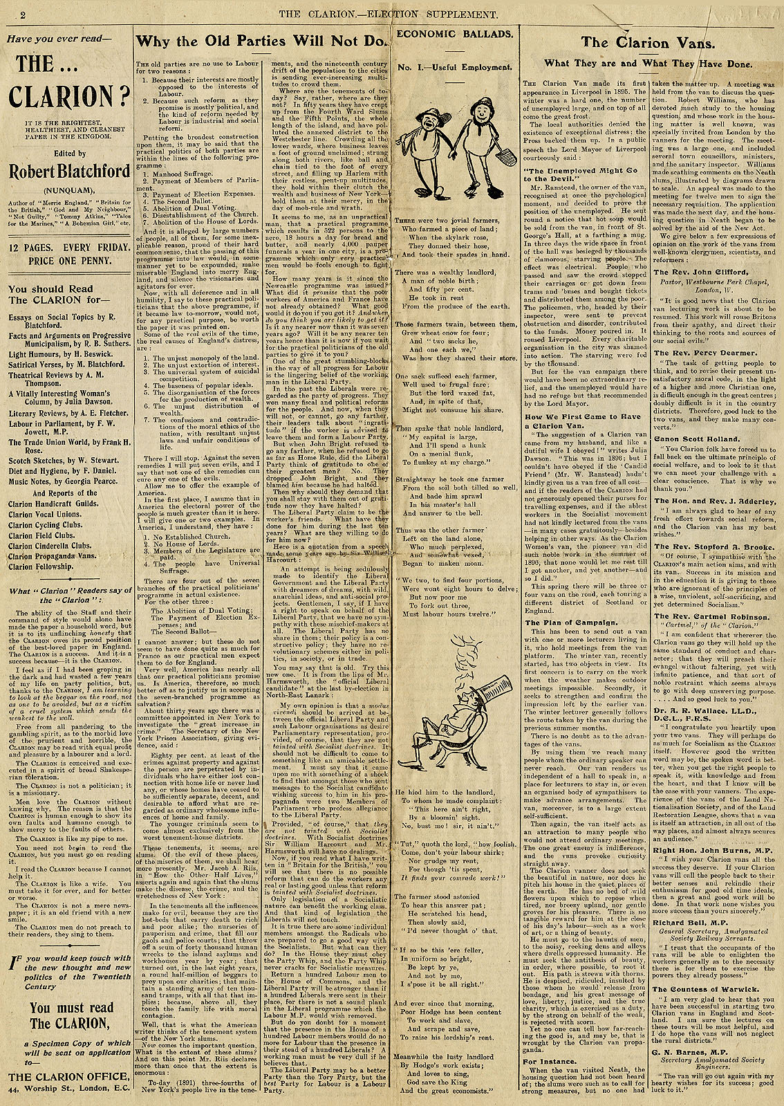 RAD159, The Clarion, Election Supplement