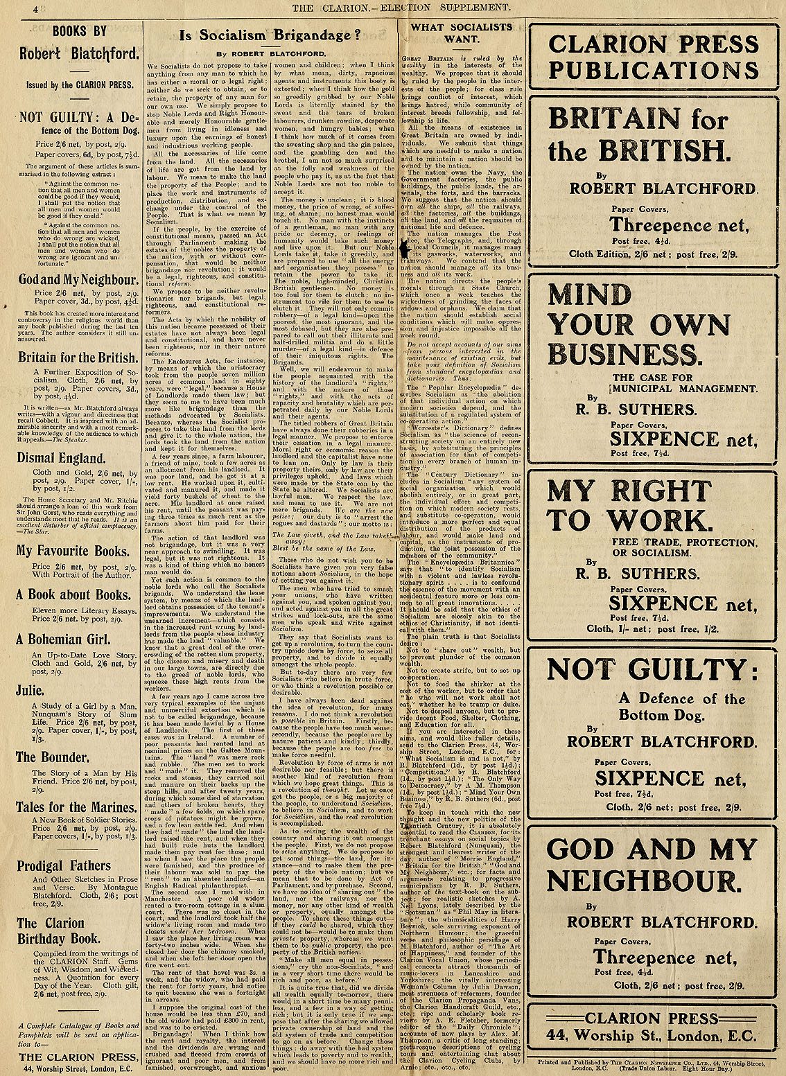 RAD159, The Clarion, Election Supplement