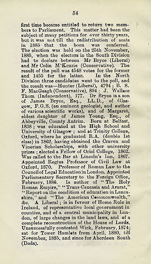 RAD160, Notes on the members of Parliament for the Burgh of Aberdeen 1357 - 1886