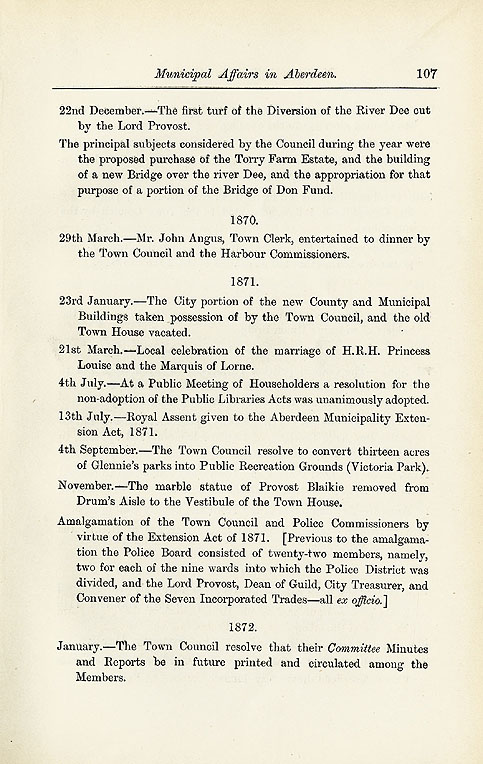 RAD161, Municipal Affairs in Aberdeen 1838 - 1888