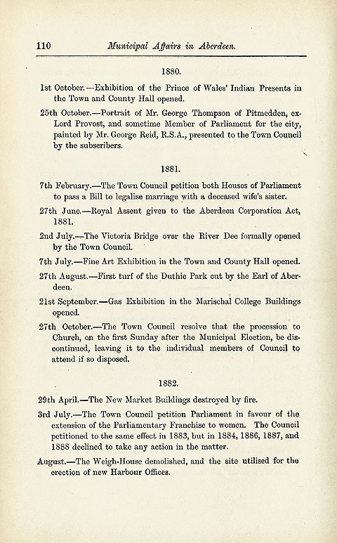 RAD161, Municipal Affairs in Aberdeen 1838 - 1888