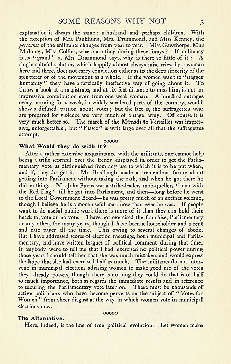 RAD169, Should Women Have the Parliamentary Vote?