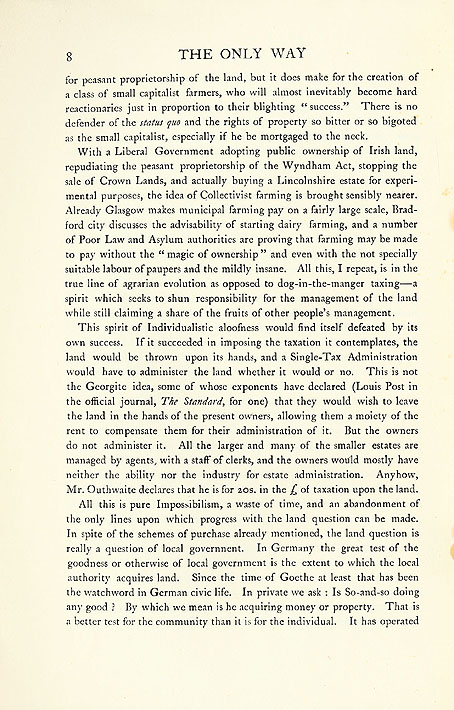 RAD171, The Only Way with the Land being the Socialist Way